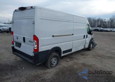 2025 Ram Promaster 2500 Tradesman High Roof 159 Wb W/Pass Seat from USA, damaged, VIN 3C6LRVDG7SE521497
